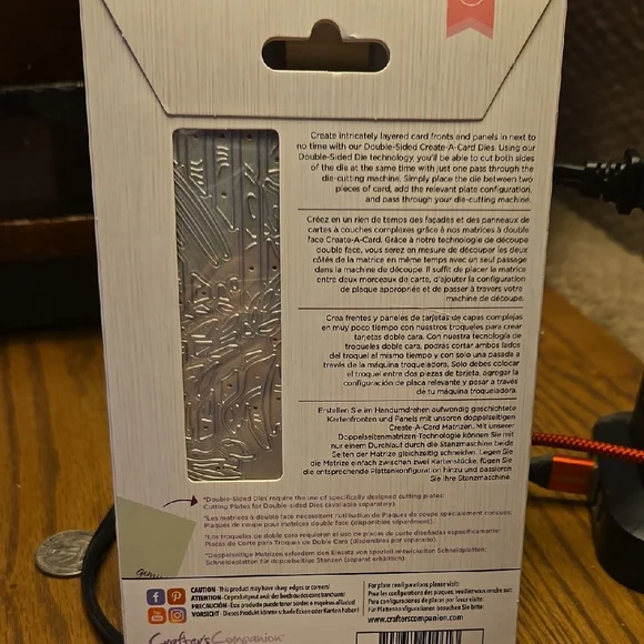 Crafters Companion Gemini Lily Window Double Sided Die NEW - Picture 2 of 3